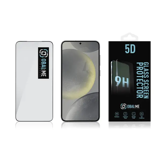 OBAL:ME 5D Glass Screen Protector for Samsung Galaxy S24+ Black 3