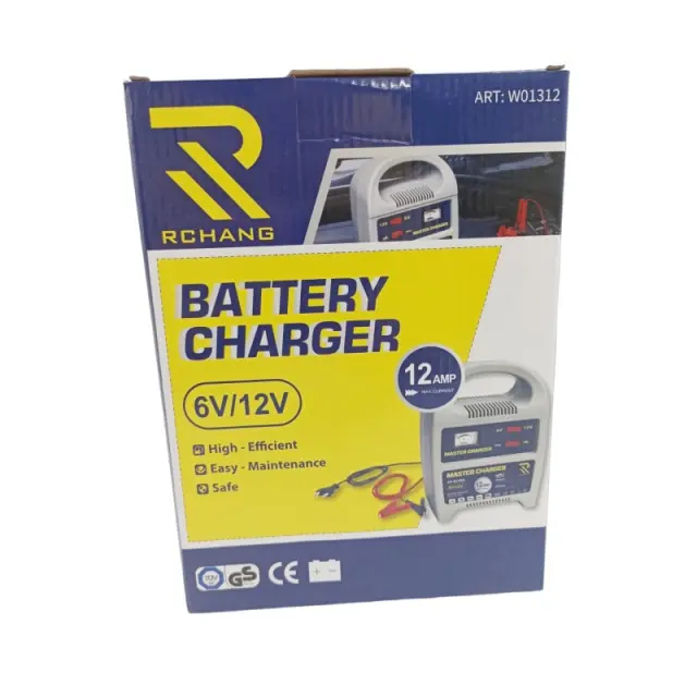 RCHANG ΦΟΡΤΙΣΤΗΣ ΜΠΑΤΑΡΙΑΣ ΑΥΤΟΚΙΝΗΤΟΥ 12AMP 6/12V W01312