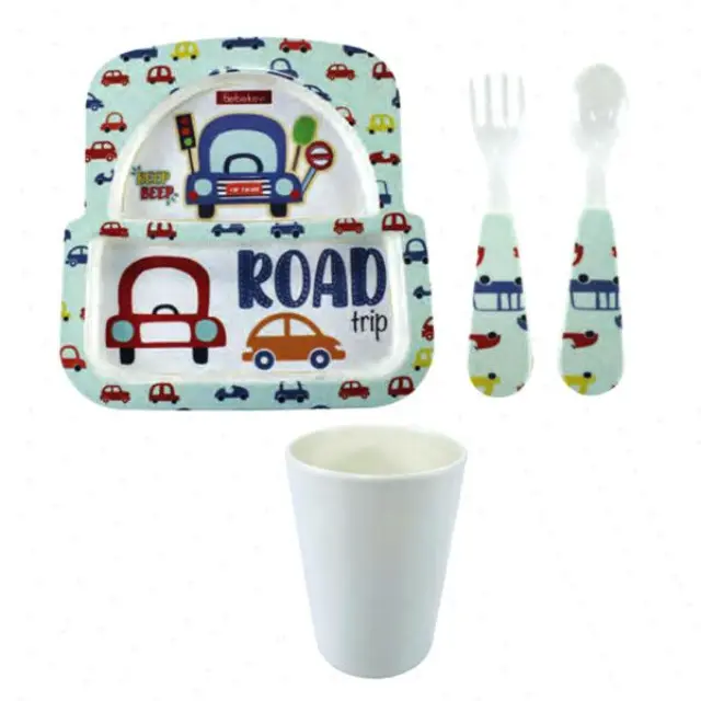 Σετ Φαγητού Μελαμίνης 4τμχ. Bebekevi Road Trip 1262