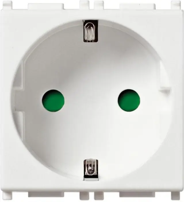 2P+E 16A German SICURY outlet white
