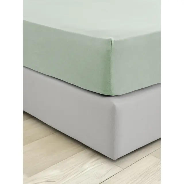 Σεντόνι 180x200+40 King Size Jersey Nima Tender 100% βαμβακερόΜε Λάστιχο- Mint