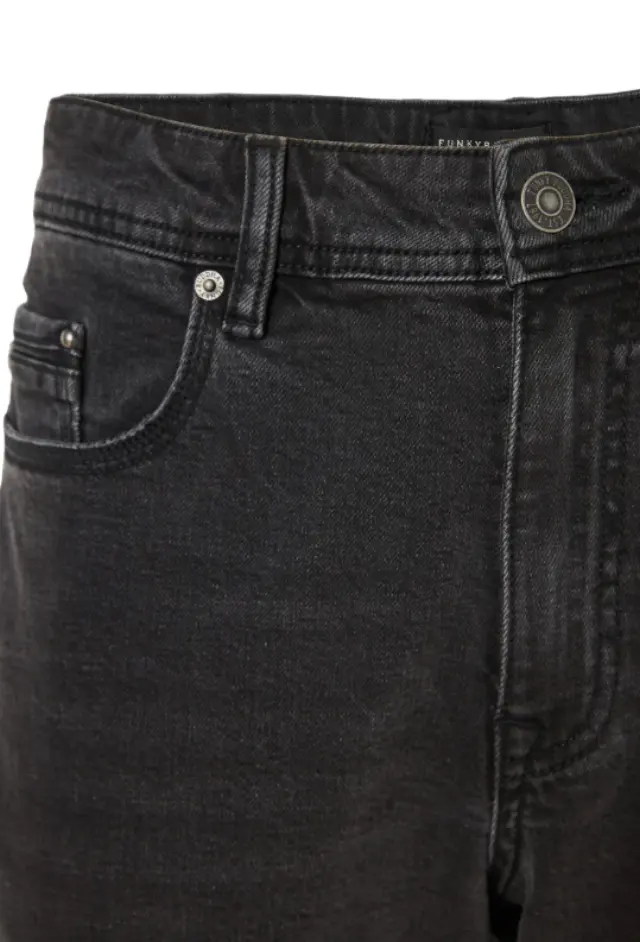 FunkyBuddha ανδρικό straight jean παντελόνι Berlin FBM014-083-02-1 2