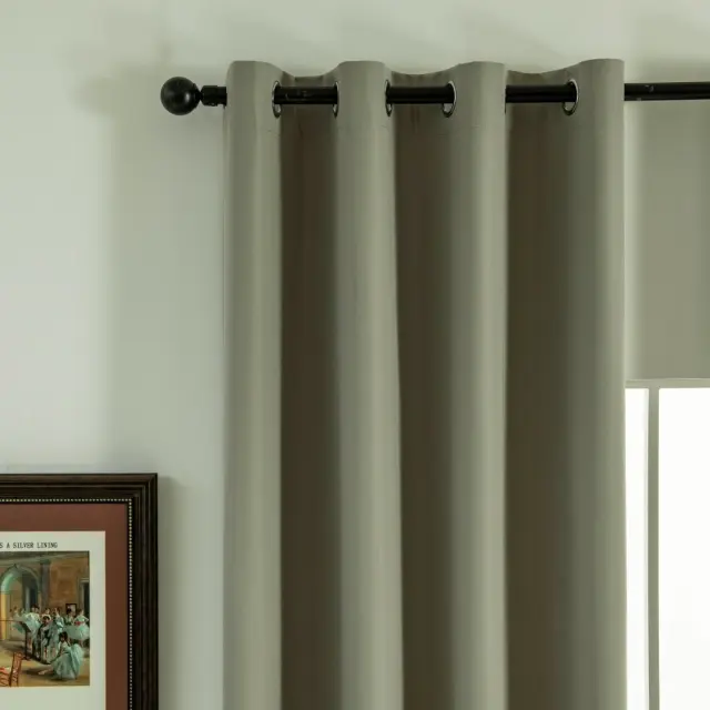 Beauty Home Κουρτίνα Full Blackout σκίασης με 8 κρίκους Soft Art 8391 Light Beige-C3 140x270 Μπεζ 3