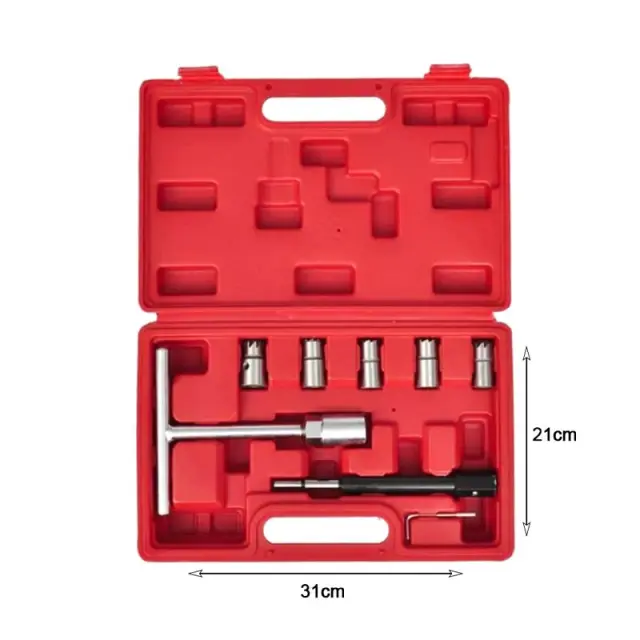 Σετ καθαρισμού μπεκ 11τμχ - Diesel Injector Seat Cutter Decarbon Cleaner Kit 089106 3