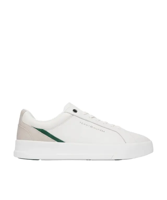 Tommy Hilfiger - Ανδρικά Sneakers Th Court Premium FM0FM05879-YBL Λευκό