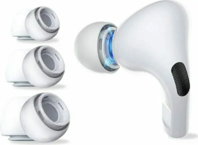 Tech-Protect® Σετ Καλύμματα Σιλικόνης Silicone Replacement Tips Για Apple AirPods Pro 1/2 3pcs - Λευκό