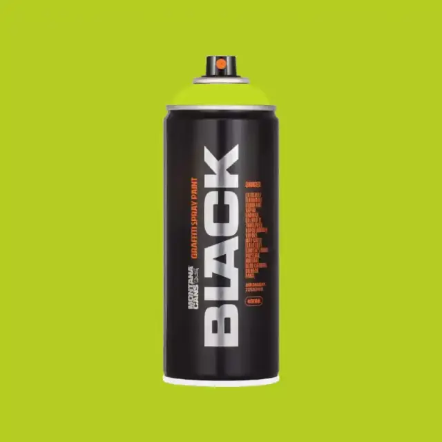 Montana Black Spray Paint 400ml BLK-6015 Wild Lime