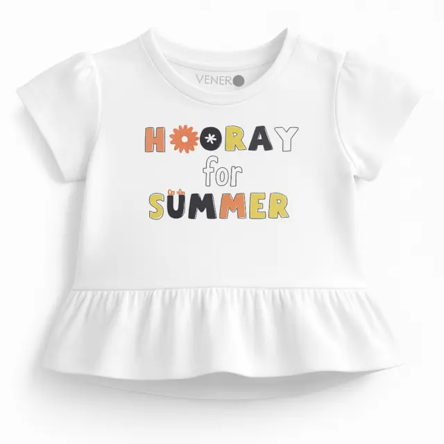 T-shirt Μπλουζάκι Ruffled for Summer Venere White 8010651 - 12 M (80cm)