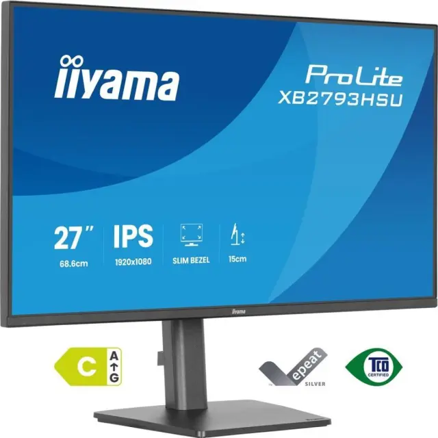 iiyama ProLite XB2793HSU-B1 computer monitor 68.6 cm (27") 1920 x 1080 pixels Full HD LED Black