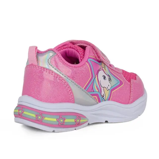 Modum Παιδικά Sneakers Unicorn με Σκρατς και Φωτάκια Ροζ 3