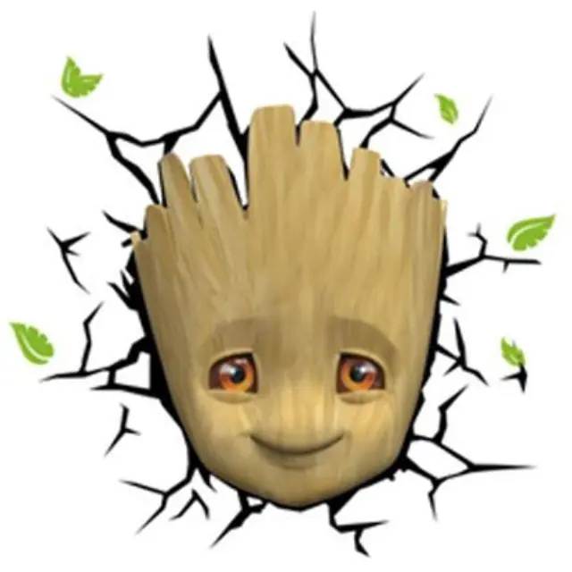 3D Light FX Φωτιστικό MARVEL - 3D Deco Light - BABY GROOT (93457)