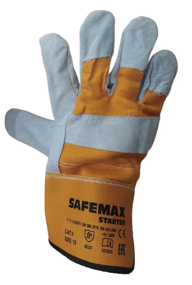 Γάντια δερματοπάνινα Safemax Starter SF0010 3