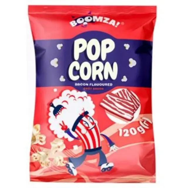 Boomza Pop Corn Packet Bacon 120gr