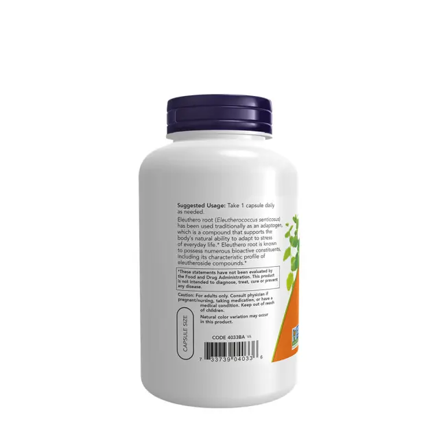 Now Foods Eleuthero 500 mg 3