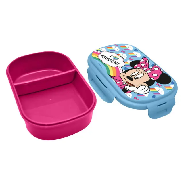 Φαγητοδοχείο με πιρούνι Disney Minnie lunch box + cutlery MN30016 2