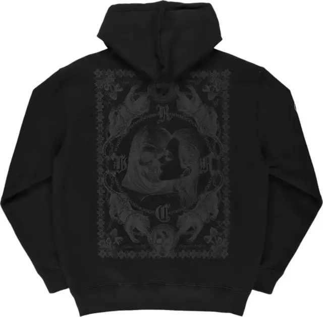 RVCA Ανδρικό Φούτερ με Κουκούλα και Τσέπες Μαύρο Black 3