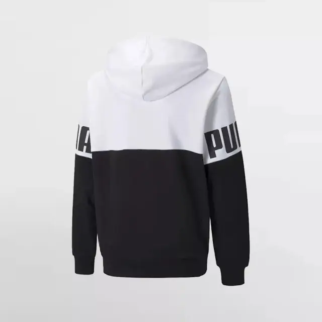Puma Power Colorblock Hoodie - Black/White - 589337-02 - 8 2