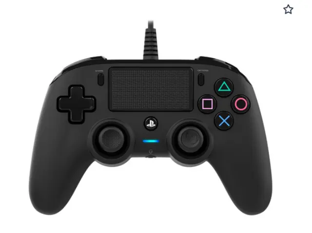 PS4 Nacon Wired Compact Controller Color Edition - Black