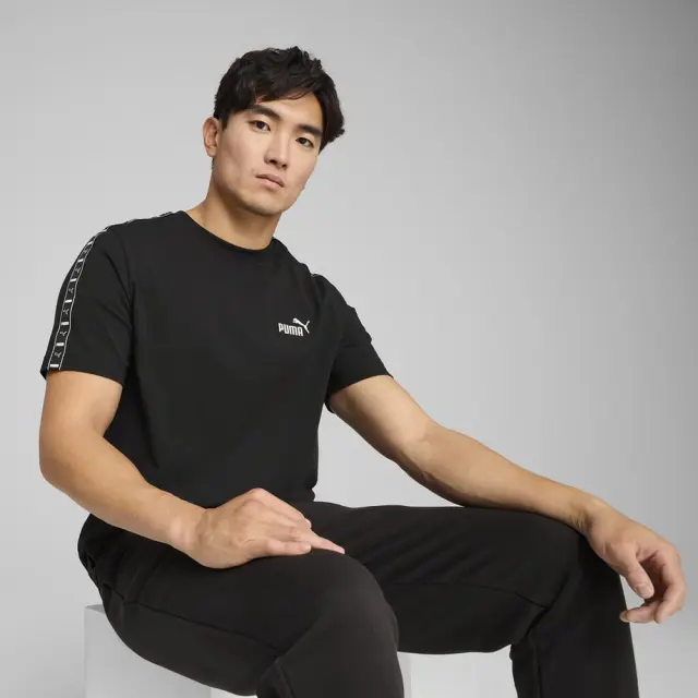 Puma Ess Tape T-Shirt (684674-01) - Μαύρο - XL