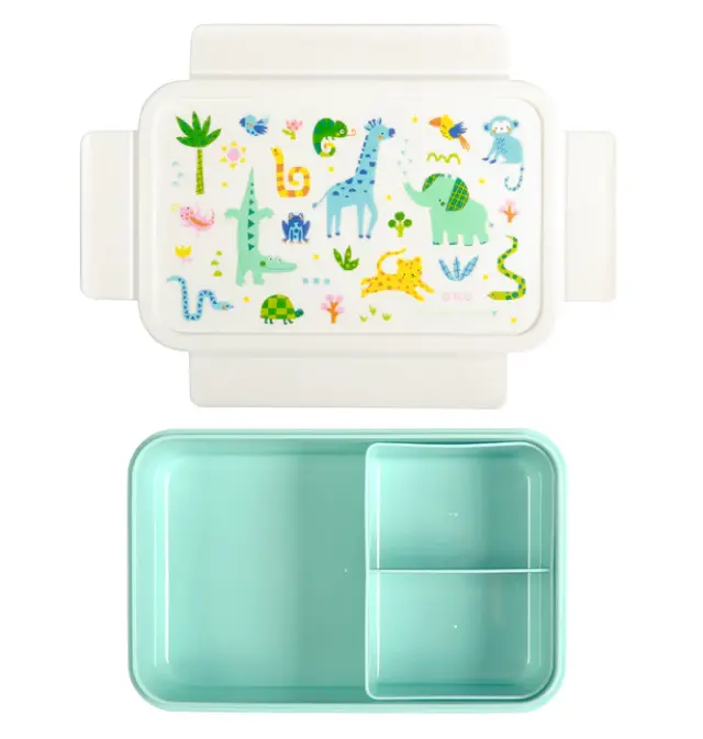 A Little Lovely Company Δοχείο Φαγητού με Χωρίσματα Bento Lunch Box Jungle BBJUMI83 2