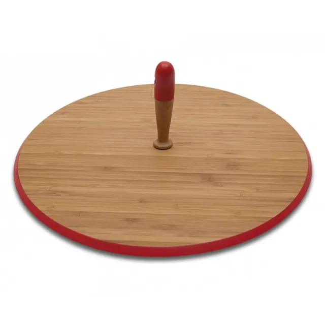 Pebbly Πλατώ Τυριών από Bamboo 33x3cm Red