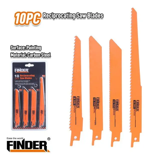 Σετ ανταλλακτικές λεπίδες σπαθόσεγας - 10pcs - Finder - 191572 2
