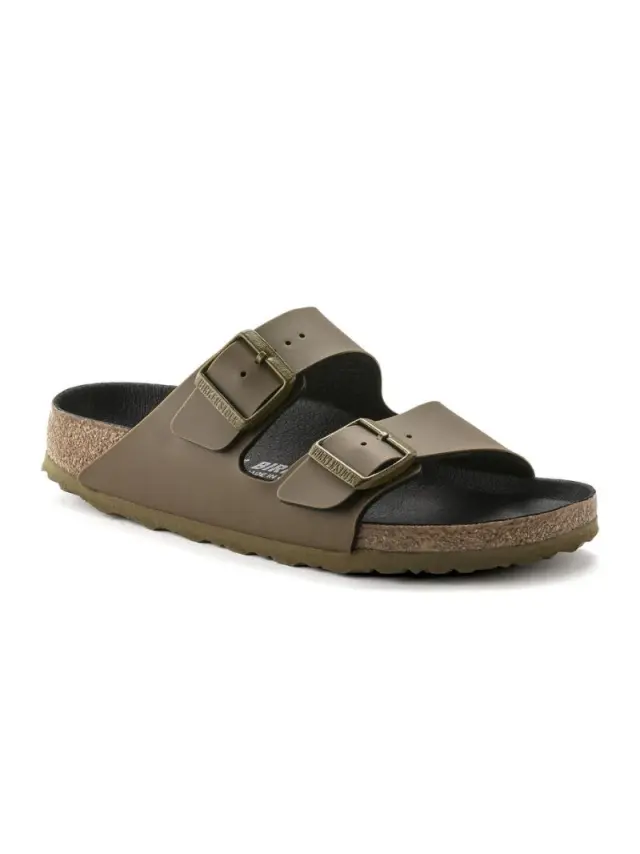Birkenstock Πέδιλα Unisex Birko-Flor(ανθεκτικό υλικό της Birkenstock-επιτρέπει την επαφή με το νερό) Πράσινο BIR/ARIZONA TRIPLES 1022410 PINE GR 2