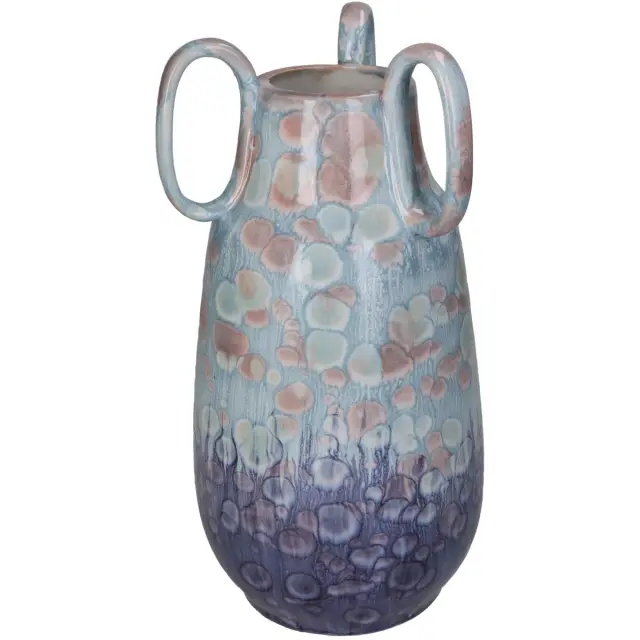 Βάζο Μπλε Κεραμικό 15x15x29.5cm
