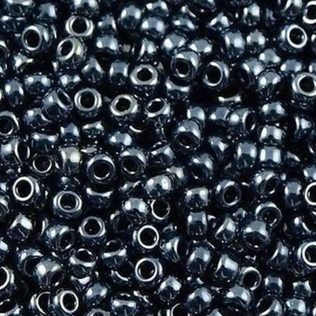 Χάντρα Miyuki Round Rocailles 6/0 - 451 - Gunmetal ~10gr