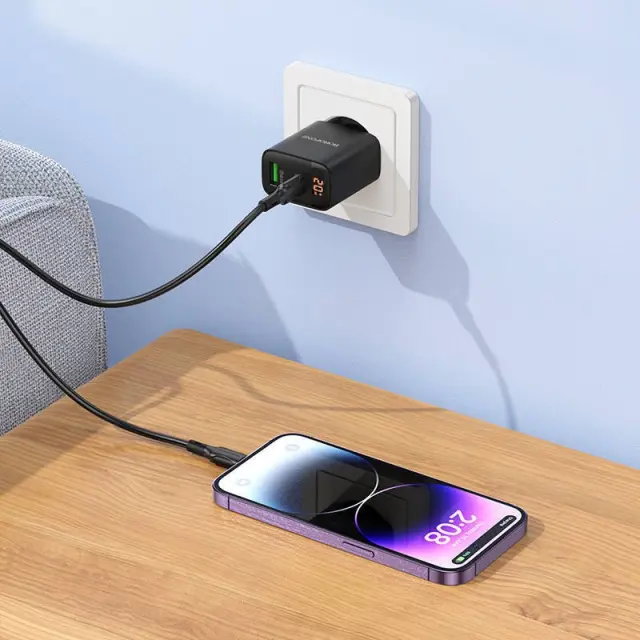 Borofone BA96A PD20W με Θύρες USB-A, USB-C και Καλώδιο Τype-C σε Lightning 2