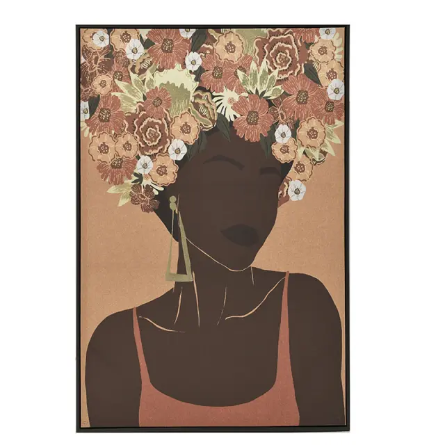 Πίνακας Γυναίκεια Φιγούρα Ύφασμα 80x120cm 3-90-704-0059