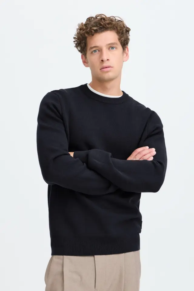 Casual Friday Ανδρικό THEO Πλεκτό – Dark Navy - XXL