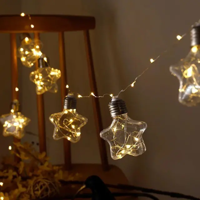 LED χριστουγεννιάτικα φωτάκια θερμό φως 3m 10 τεμάχια - Christmas deco lights 290064 2