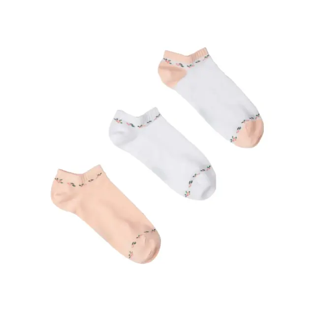 FMS Γυναικείες Κάλτσες Sneaker Blossom - 3 Ζεύγη, Χρώμα Peach - ONESIZE
