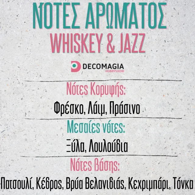 Άρωμα για κερί και σαπούνι 50ml, Whiskey & Jazz 2