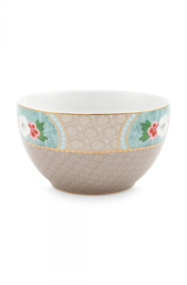 PIP STUDIO ΠΟΡΣΕΑΛΑΝΙΝΟ ΜΠΩΛ ΜΙΚΡΟ BLUSHING BIRDS KHAKI 9,5cm - One size