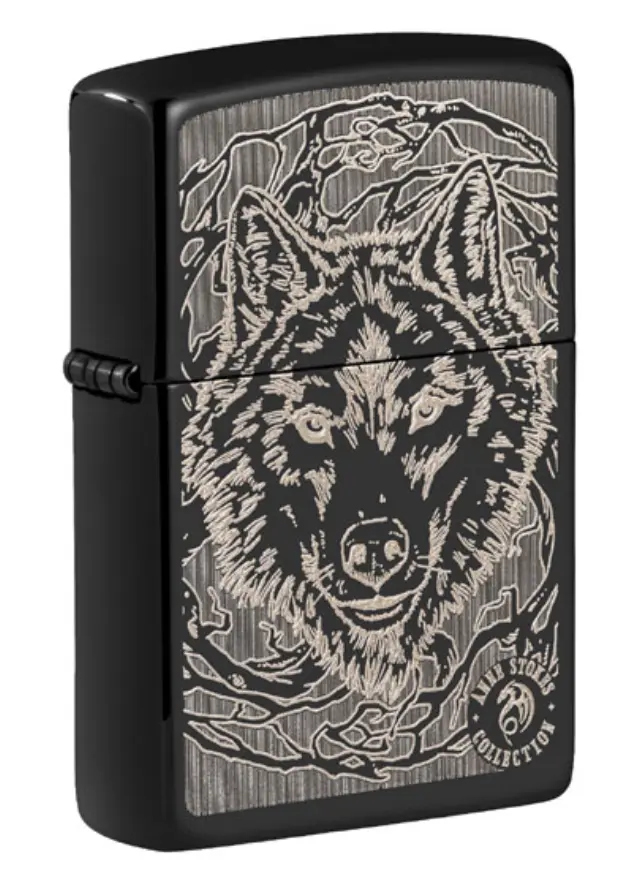 ZIPPO Αναπτήρας - 49443 Anne Stokes Wolf Design 2