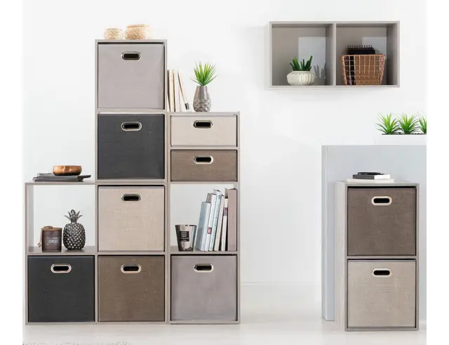 Κουτί Τακτοποίησης 5Five με διαστάσεις 31x31x31cm - Dark Grey 138885A 2