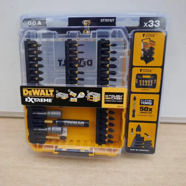 Dewalt DT70742T Σετ 33 Μύτες Κατσαβιδιού Torq 3