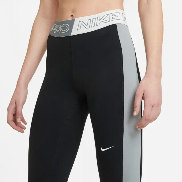 Nike Pro Mid-Rise Graphic Leggings (DA1048-010) - Μαύρο - XS 3
