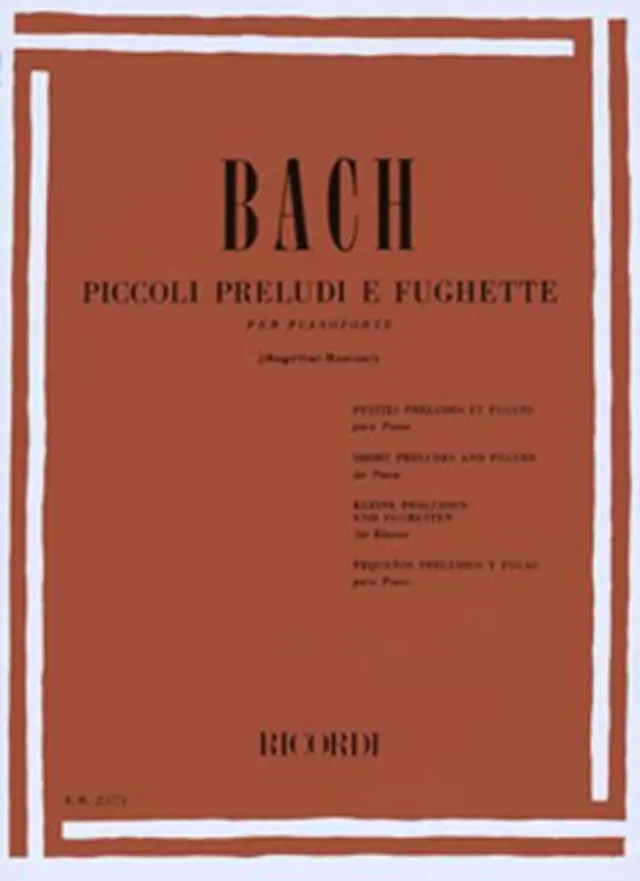 J.S.Bach - Piccoli preludi e fughette per pianoforte / Εκδόσεις Ricordi