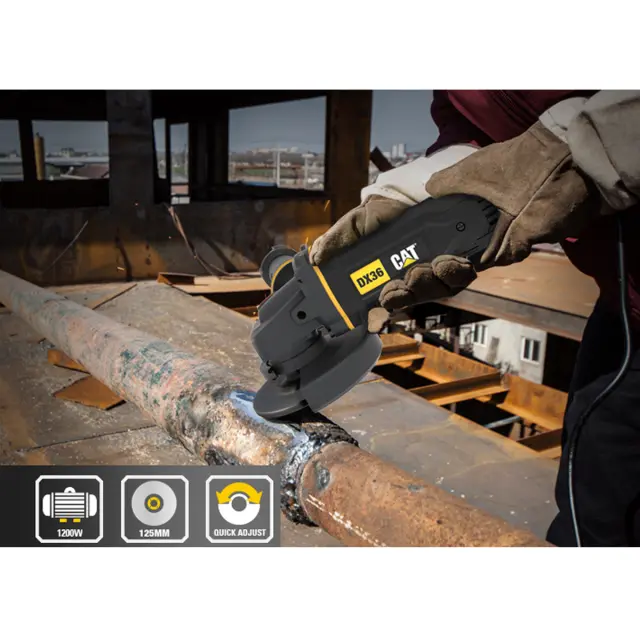 CAT Γωνιακός τροχός 125mm 1200W DX36 3