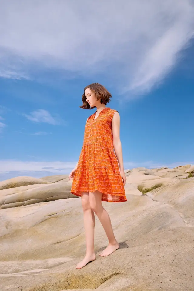Beachwear Sorbet B621 Orange Pink Label