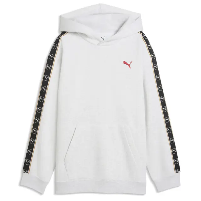 PUMA Ess Elevated Tape Relaxed Hoodie FL Παιδικό Φούτερ σε Λευκό Χρώμα 695970-05 - 15-16 χρονών