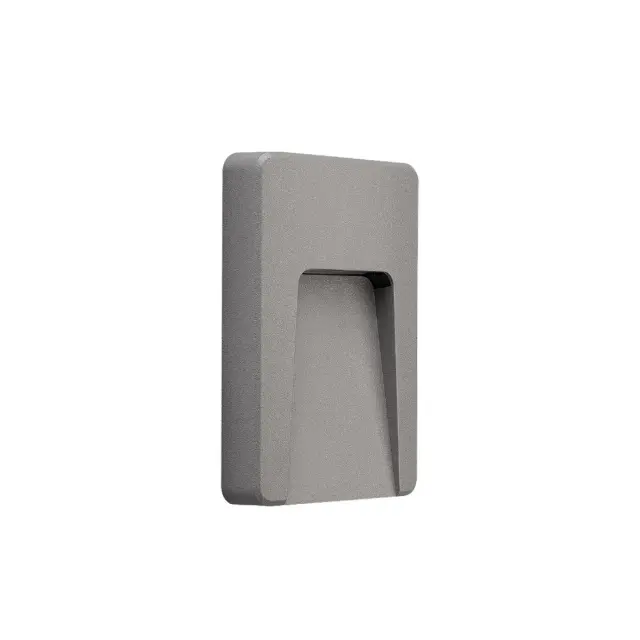 Pam Φωτιστικό Led τοίχου ορθογώνιο 3W 3000K IP65 9x15x3.2cm γκρι Γκρί