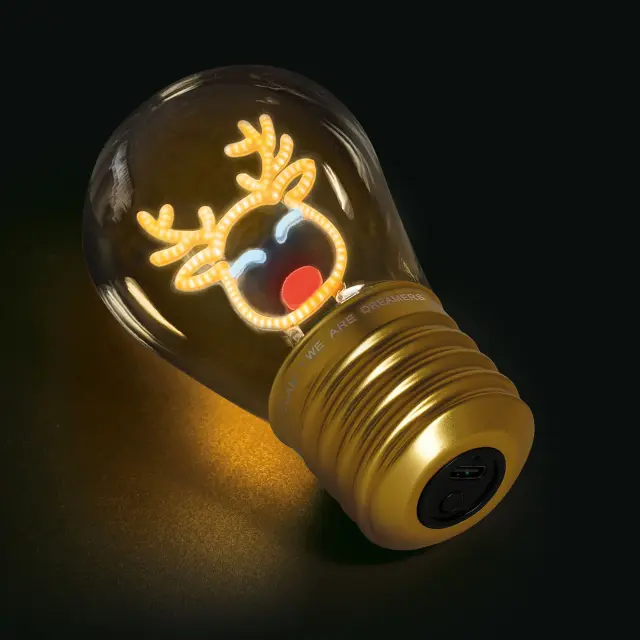 Lightbulb - Shaped Table Lamp - Bulb Fiction - Reindeer 3