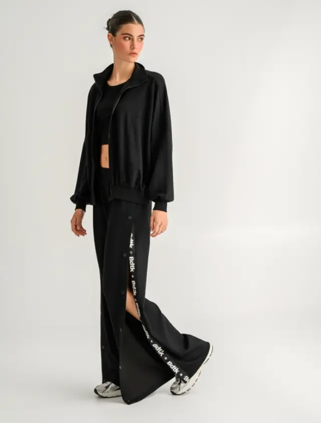 Body Talk Scuba Open Hem Pants Black 1262-908600 - S 3