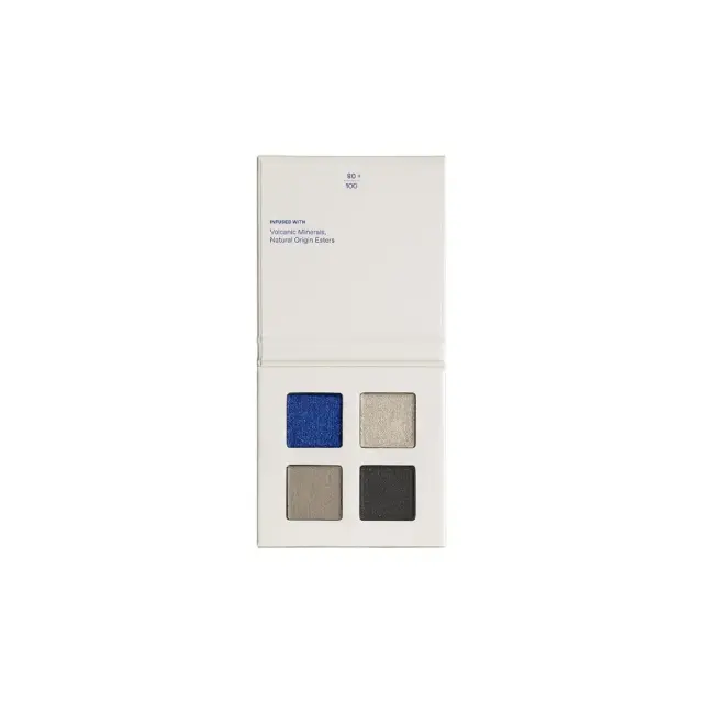 Korres Real Color Eyeshadown Palette 02 Smokey Sea, Τετραπλή Παλέτα Σκιών Απόχρωση 02 Smokey Sea 4gr
