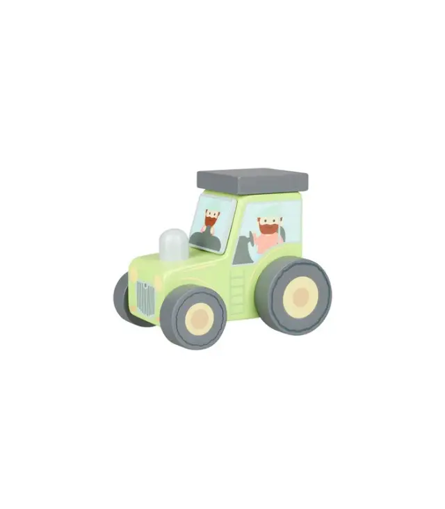 Τρακτέρ push & pull Farmyard Orange Tree Toys