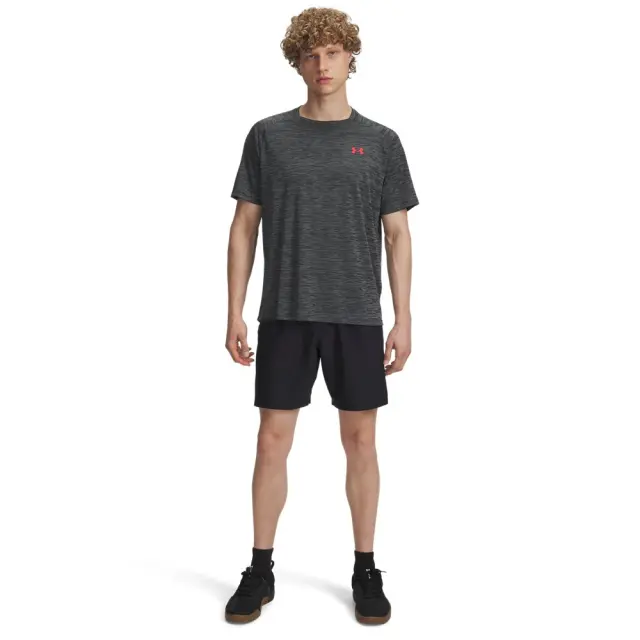 Under Armour Woven Shorts (1383356-007) - Μαύρο-Κόκκινο 3